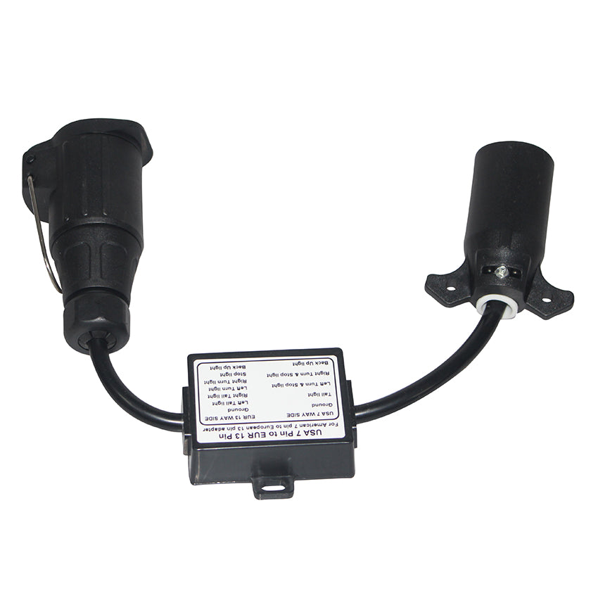 Adapter 7-weg stekker + 13-weg socket