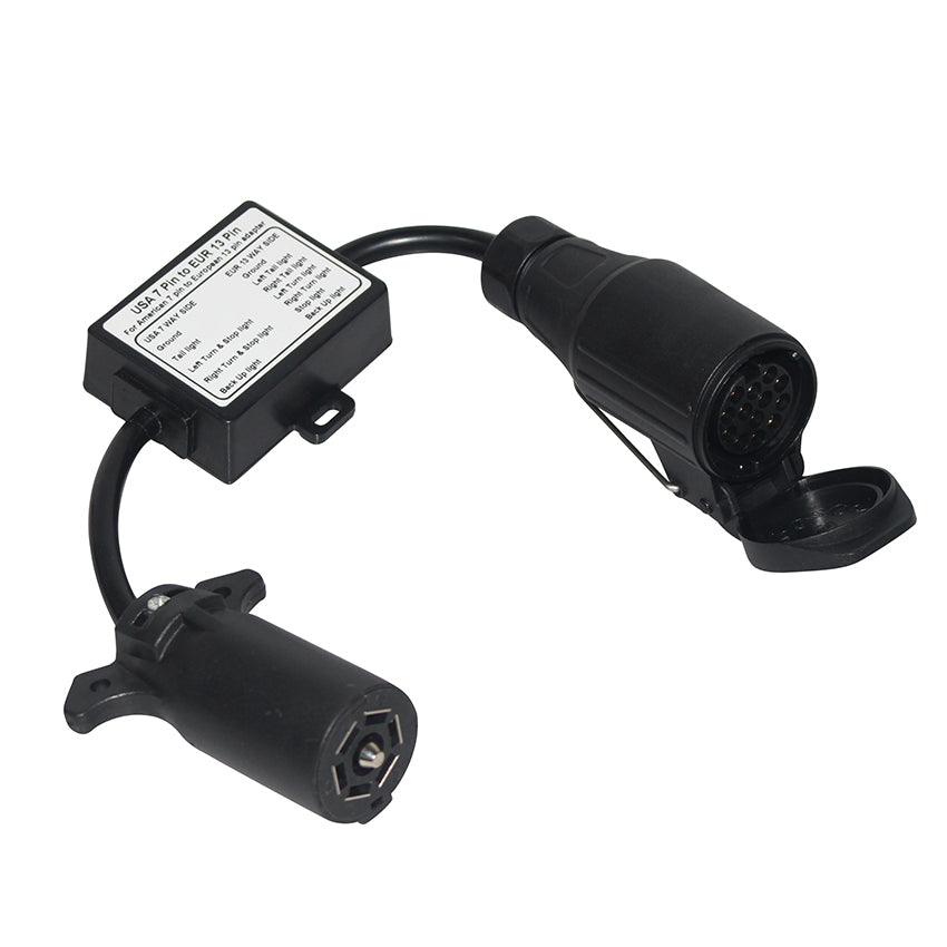 Adapter 7-weg stekker + 13-weg socket