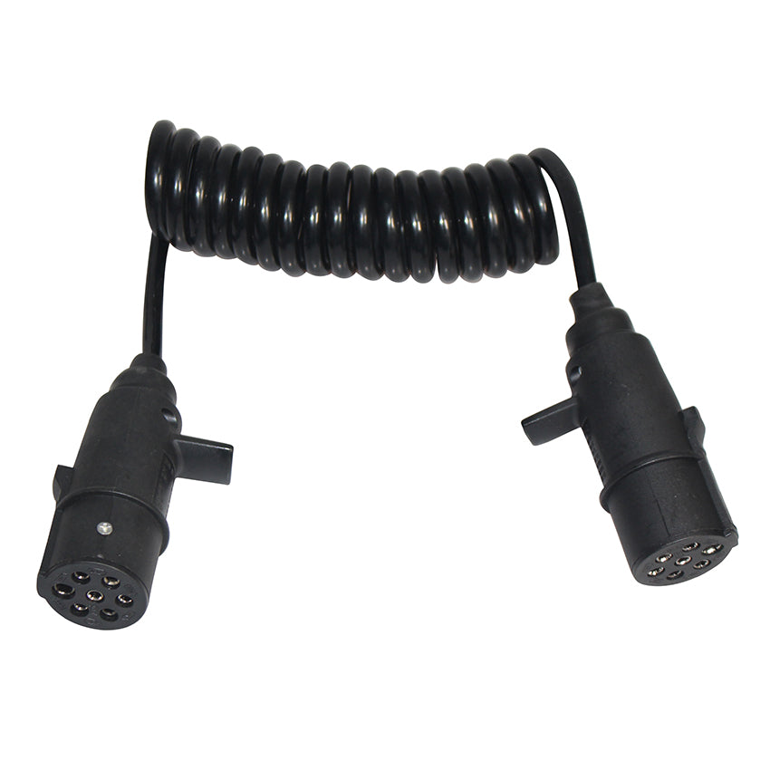 2*7Pin N type stekker spiraalkabel 24V