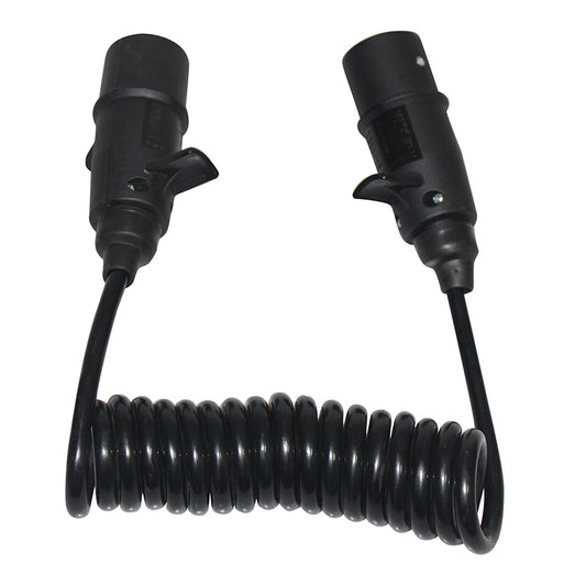 2*7Pin N type stekker spiraalkabel 24V