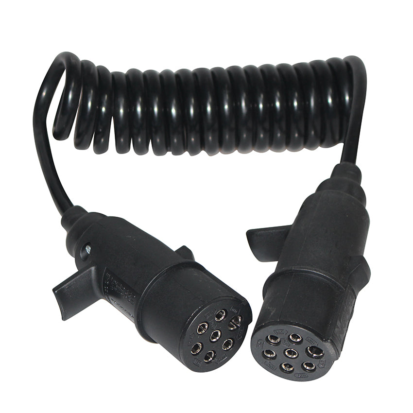 2*7Pin N type stekker spiraalkabel 24V