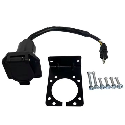 4-weg platte tot 7-weg ronde aanhangwagenadapter voor aanhangwagens