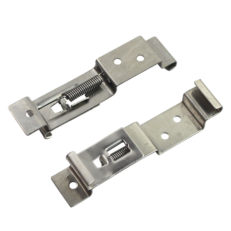 RVS Kenteken / Nummerplaat Houders - Universeel Frame Beugels Clips Klemmen (set)