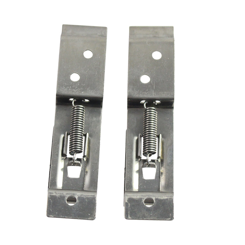 RVS Kenteken / Nummerplaat Houders - Universeel Frame Beugels Clips Klemmen (set)