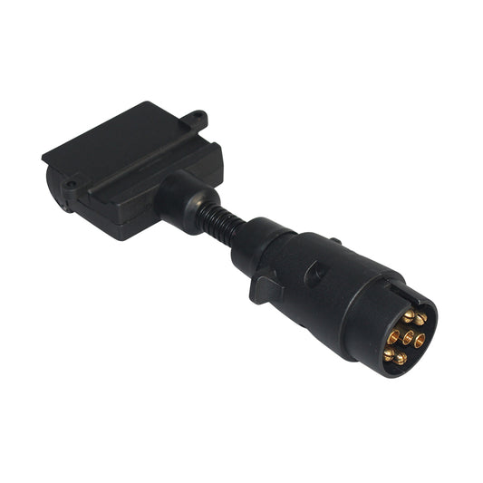7P ronde connector naar to 7P platte connector (Europees naar Australië)