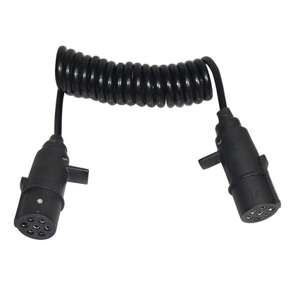 2*7Pin N type stekker spiraalkabel 24V