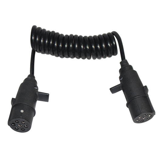 2*7Pin N type stekker spiraalkabel 24V