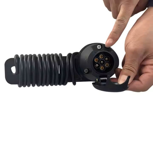 Trekhaak montageplaat 7-Polig met 2 meter kabel, 12V