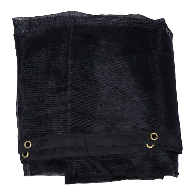 Fijnmazig aanhangwagennet PRO 3300x2100mm PVC, 350 gr/m2 zwart